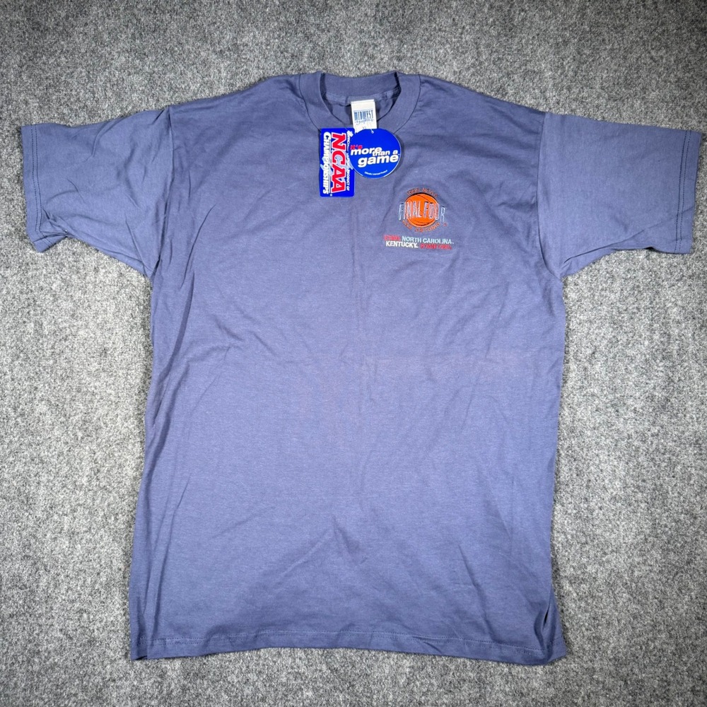 Midwest Graphics 1998 NCAA Final Four T-Shirt Mens XL Blue Vintage Basketball